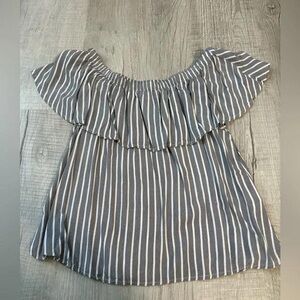 Striped Off-Shoulder Top